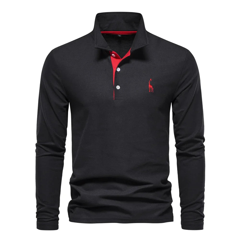 Classic Embroidered Mens Polo Shirt