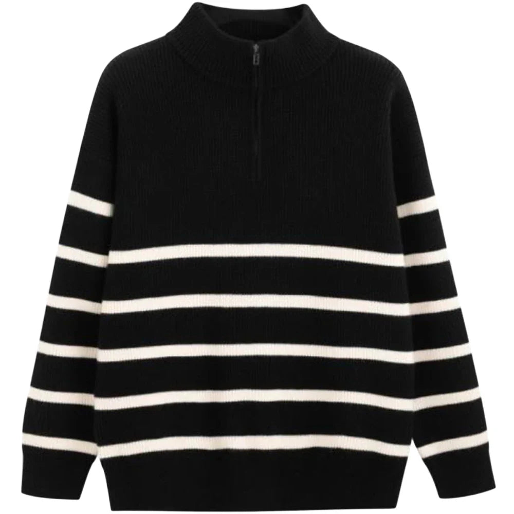 Classic Stripe Crew Neck Sweater