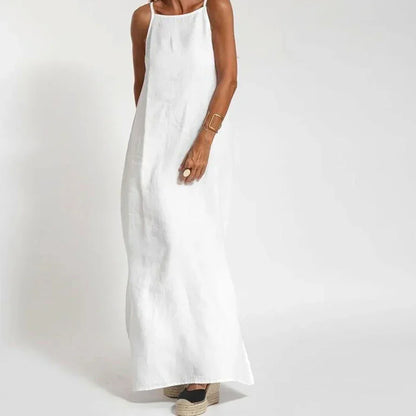 Chic Dress with High Slits - BritishElegance