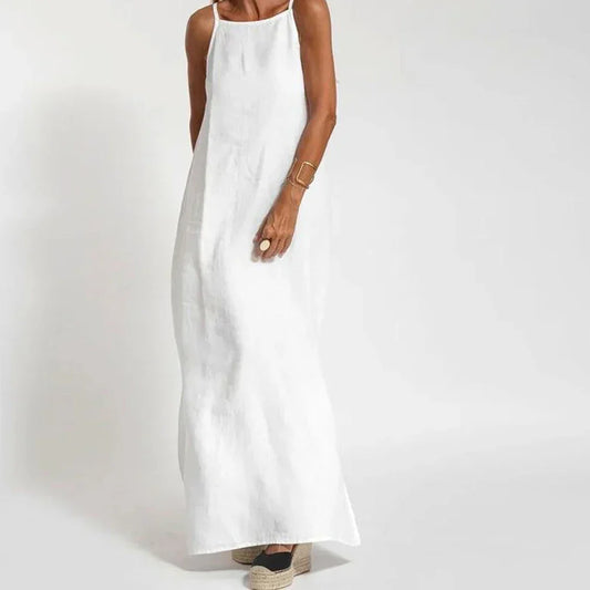 Chic Dress with High Slits - BritishElegance