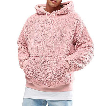 Soft Plush Men's Hooded Sweatshirt - BritishElegance