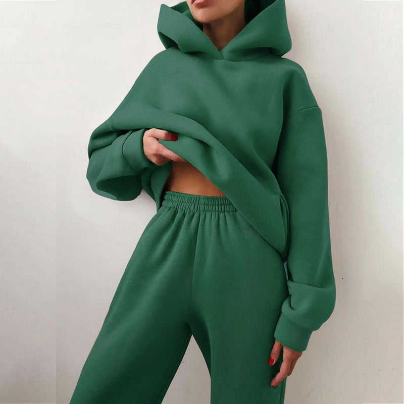 Comfy Women's Casual Hoodie Sweatpants Set