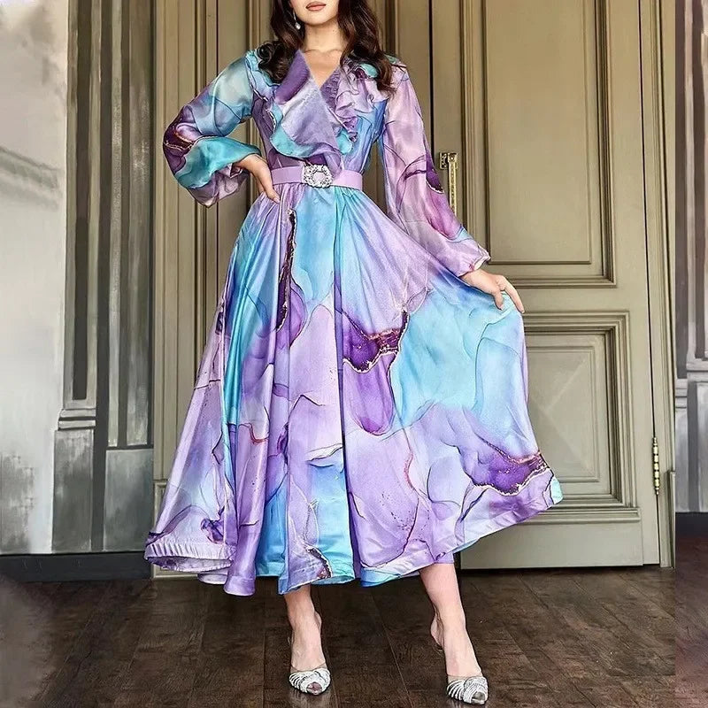 Stylish Floral Floor Length Maxi Dress for Women