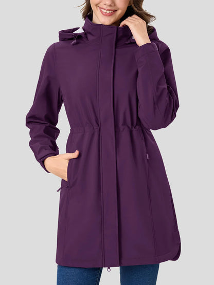 Breathable Lightweight Water Resistant Ladies Parka Jacket