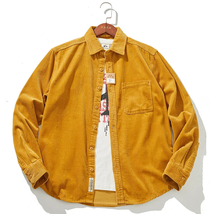 Warm Corduroy Mens Jacket – Fitted Winter Coat