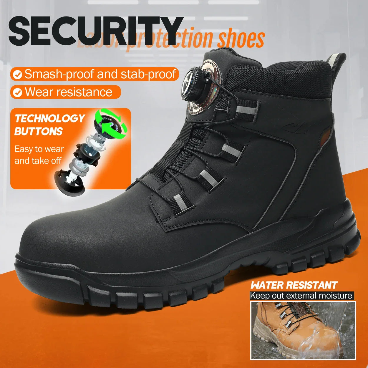 Waterproof Steel Toe Safety Boots