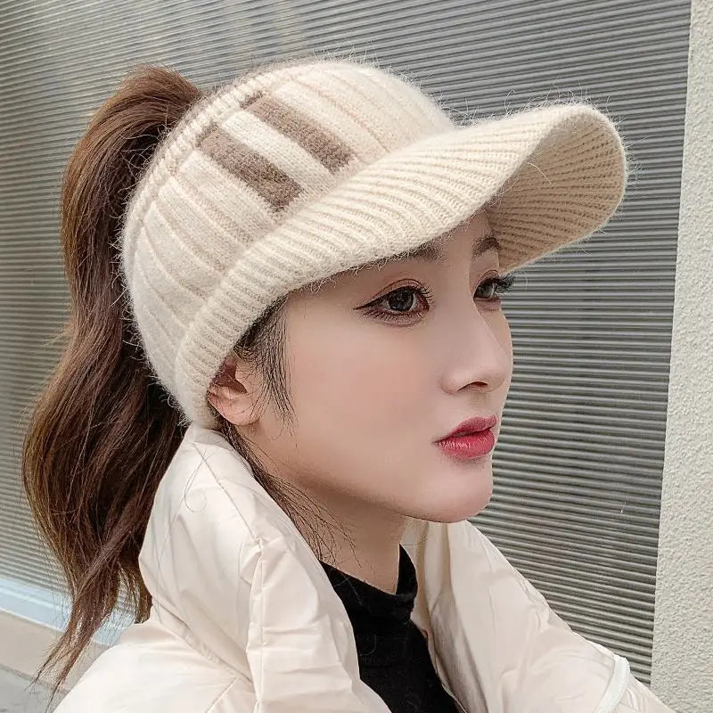 Warm Women's Cable Knit Hat
