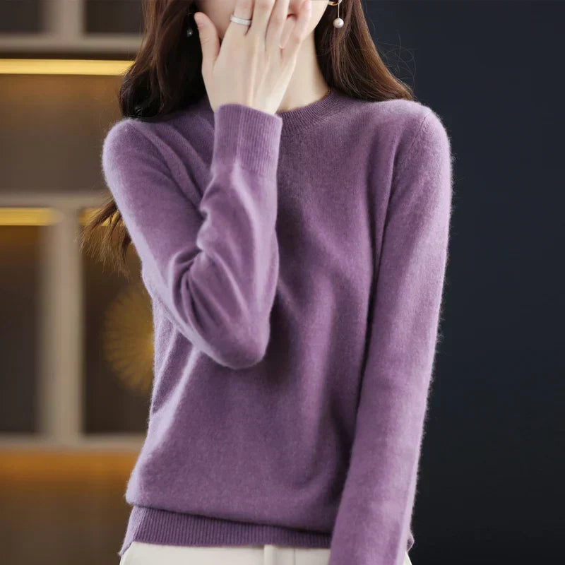 Pure Wool Women's Sweater for Cold Winter Days - BritishElegance