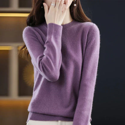 Soft Women's Pure Wool Winter Sweater - BritishElegance