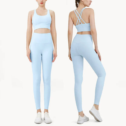 Women's Breathable 2 Piece Sports Outfit Yoga Set