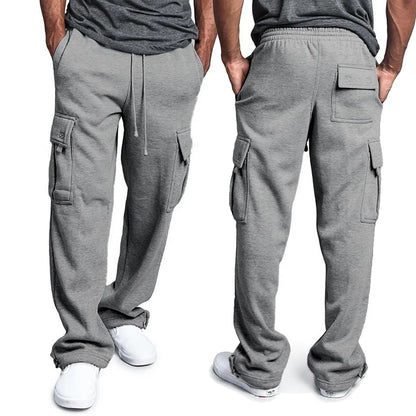 Multi-pocket cargo pants for men