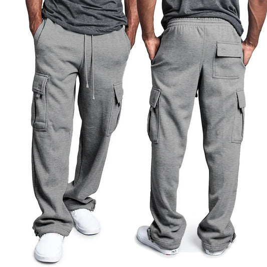Multi-pocket cargo pants for men