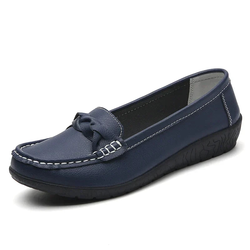 Authentic Leather Slip On Loafers for Men Large Size