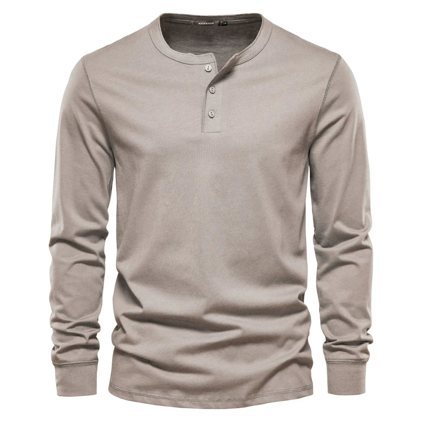 Men’s Classic Long Sleeve Henley Shirt
