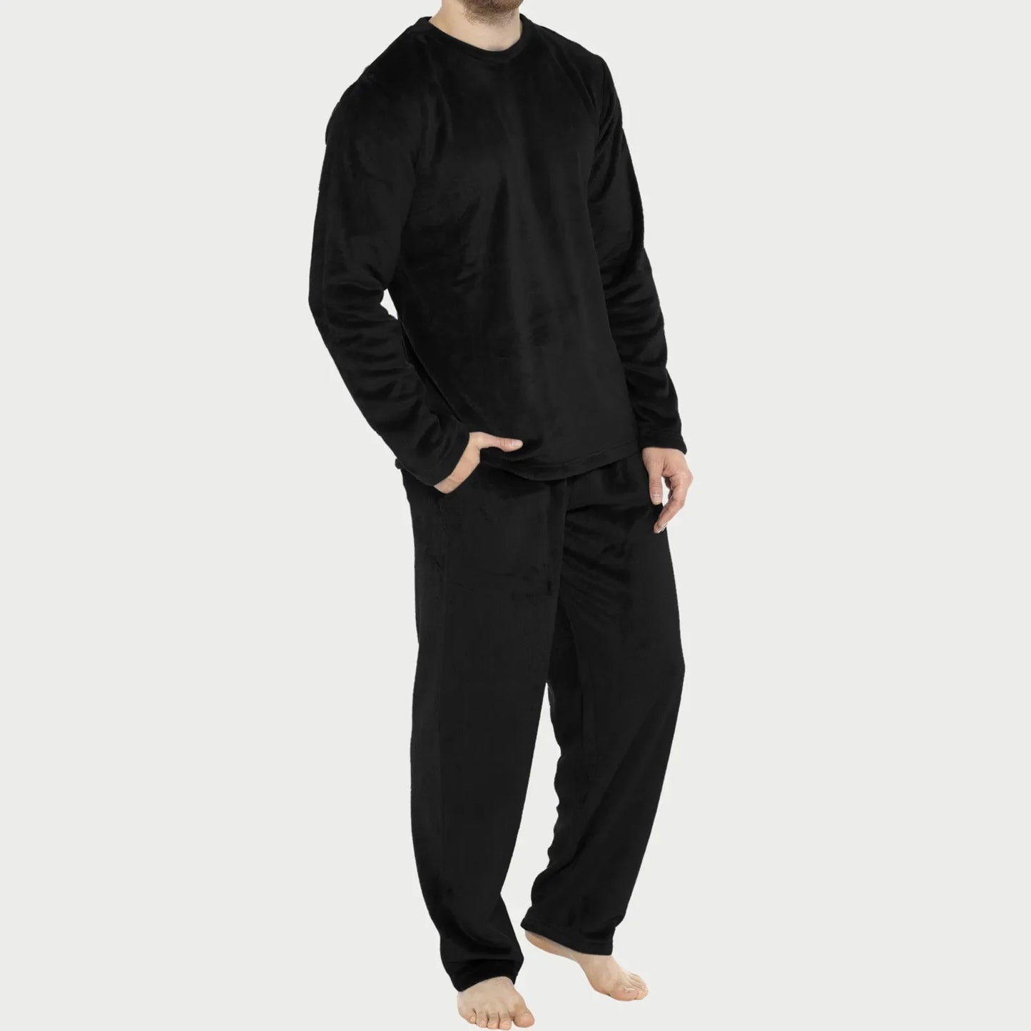 Cozy Plaid Mens Sleepwear Set