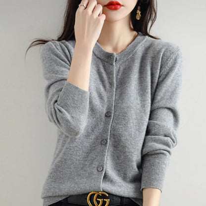 Cozy Cashmere Open Front Cardigan for Women
