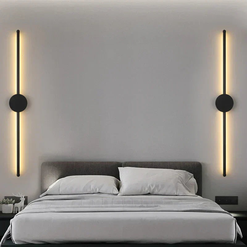 Slim LED Wall Sconce with Adjustable Brightness Levels - BritishElegance