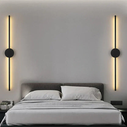 Slim LED Wall Sconce with Adjustable Brightness Levels - BritishElegance
