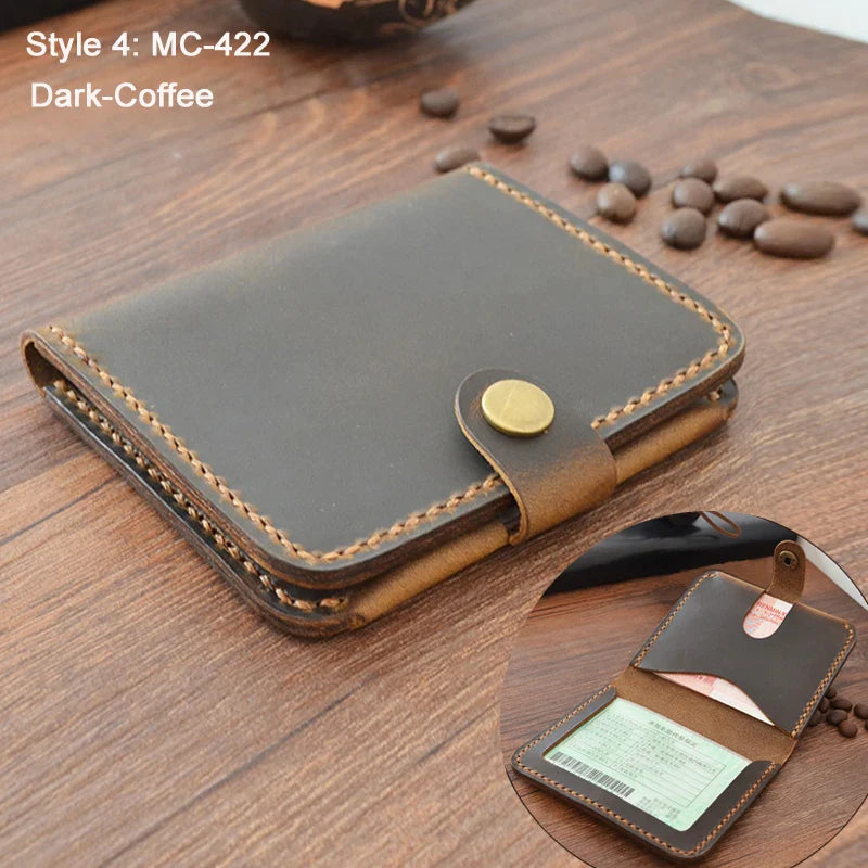 Genuine Brown Leather Card Wallet
