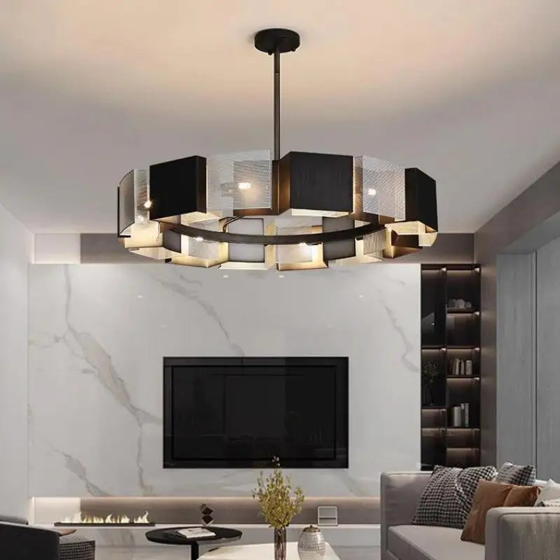 Vintage Crystal Lighting Fixture - BritishElegance