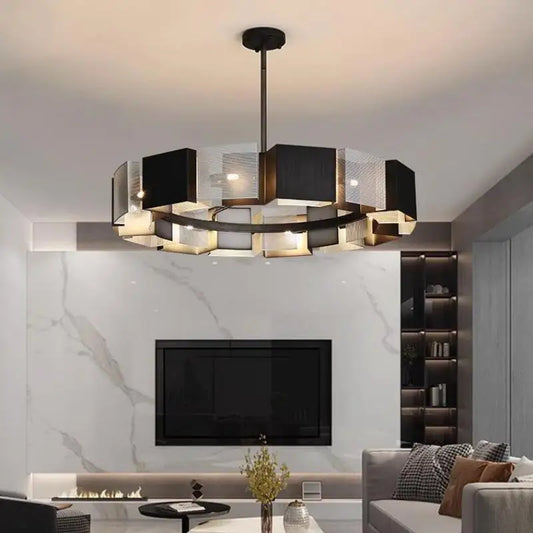Vintage Crystal Lighting Fixture - BritishElegance