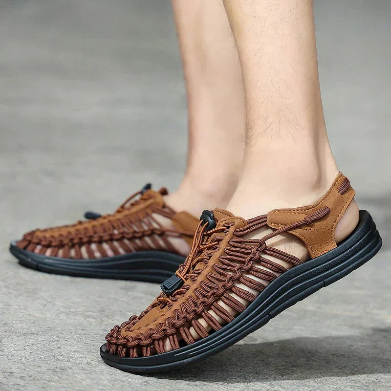 Kairo | Flex-Knit Sport Sandals – Braided Cord Design with Cushioned Sole