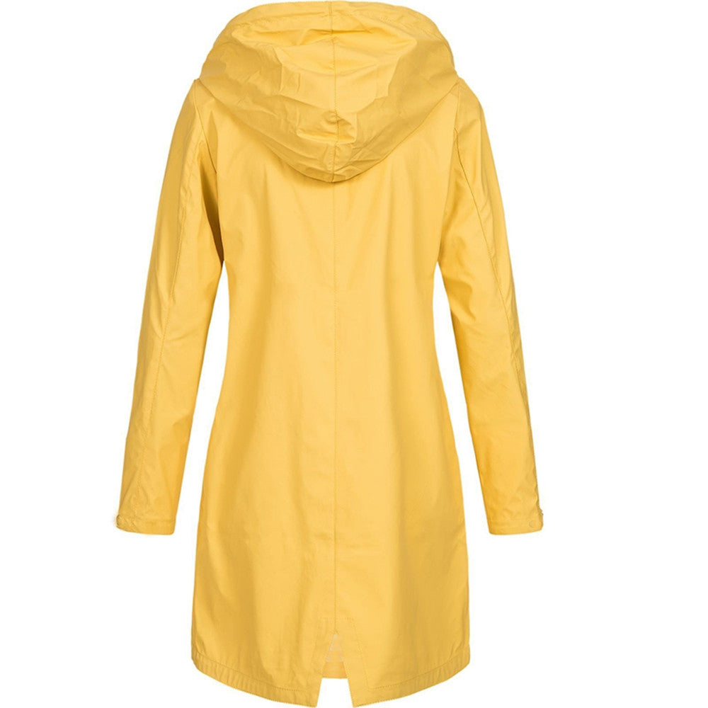 Hooded Mid-Length Ladies Coat | Long