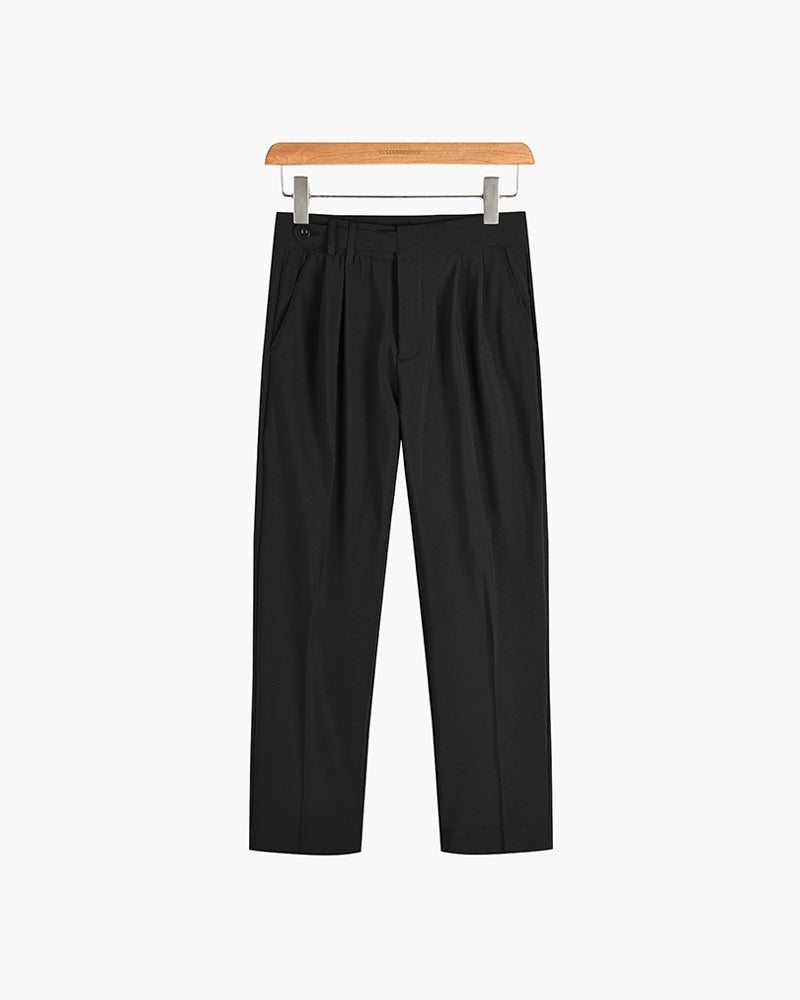 Slim Fit Pleated Dress Pants