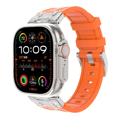 Stylish Silicone Diamond Apple Watch Band