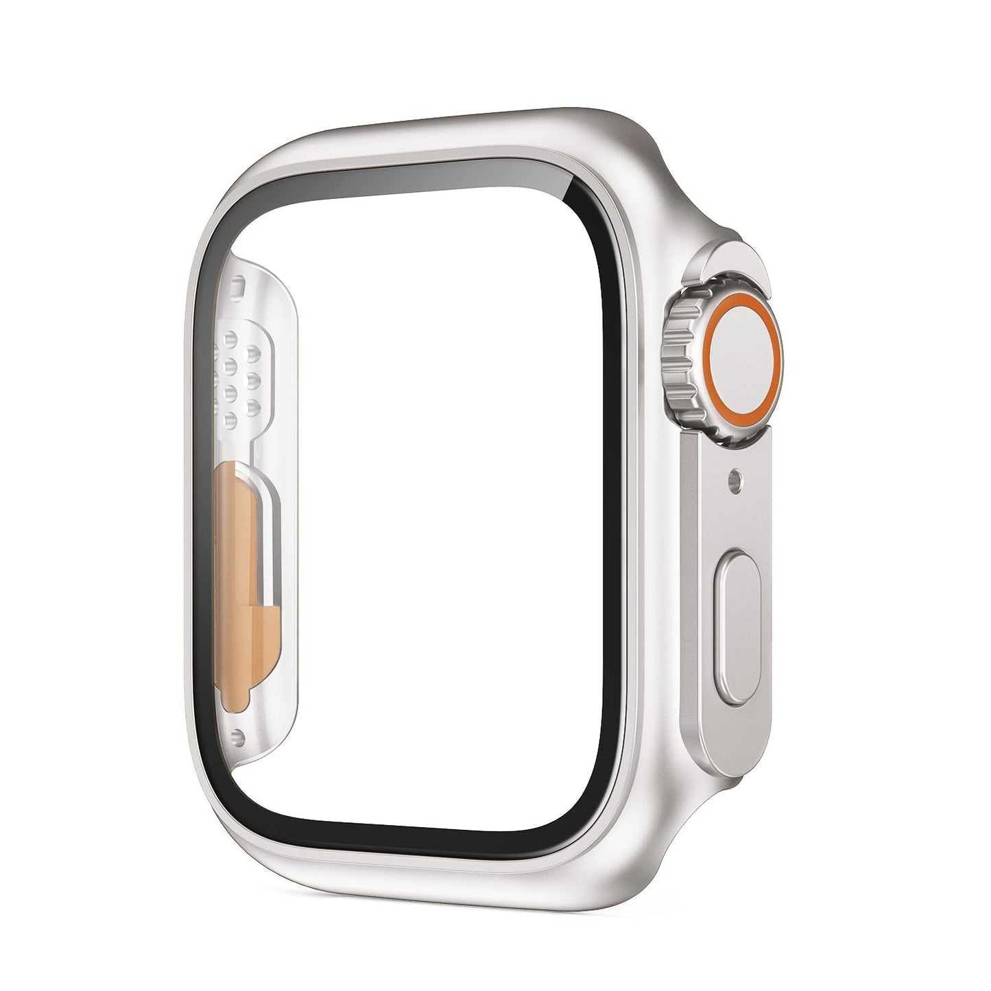 Clear Protective Phone Case with Glass Screen Cover