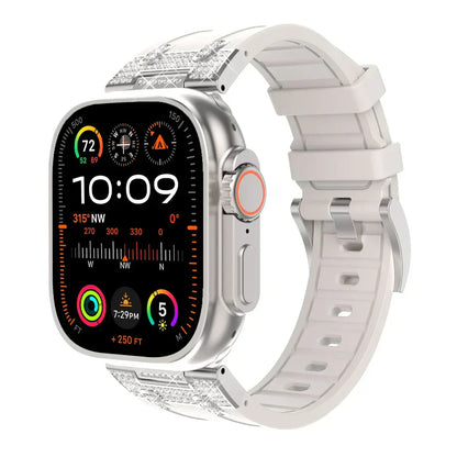 Stylish Silicone Diamond Apple Watch Band