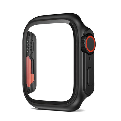 Clear Protective Phone Case with Glass Screen Cover