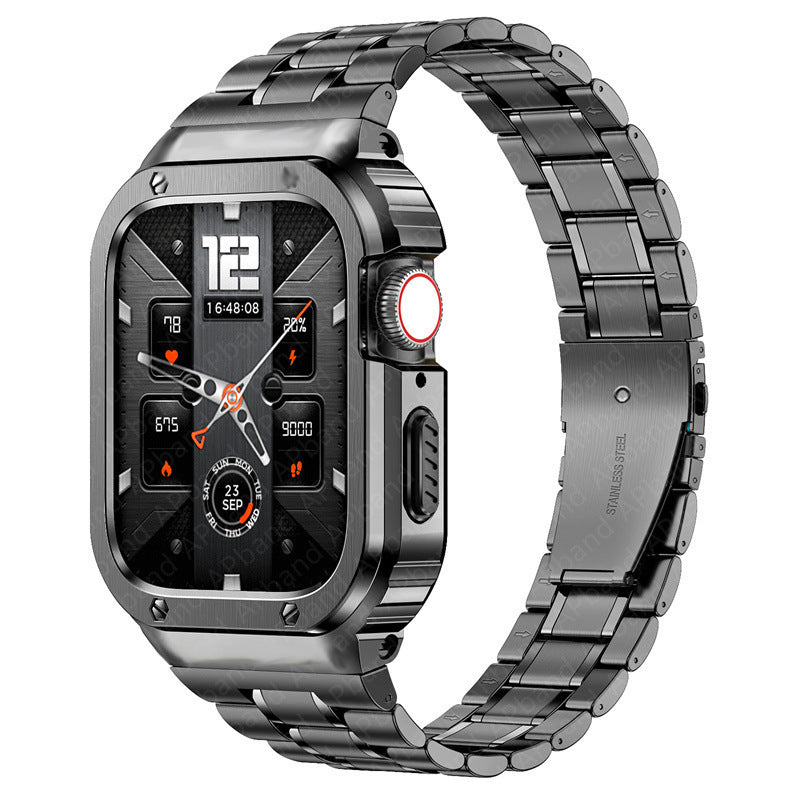Metallic Apple Watch Band and Case Accessory - BritishElegance