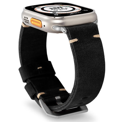 Classic Brown Leather Apple Watch Band