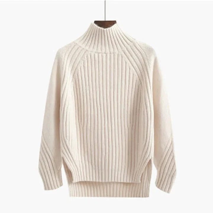 Green Crew Neck Classic Winter Sweater - BritishElegance