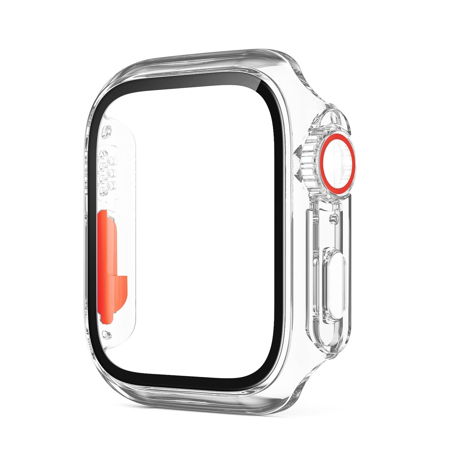Clear Protective Phone Case with Glass Screen Cover