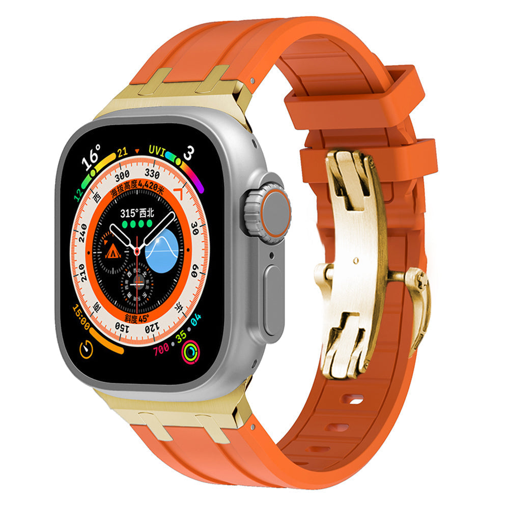 Durable Silicone Watch Strap With Secure Buckle