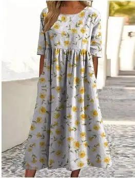 Relaxed Midi Dress | Breezy Everyday Comfort Style