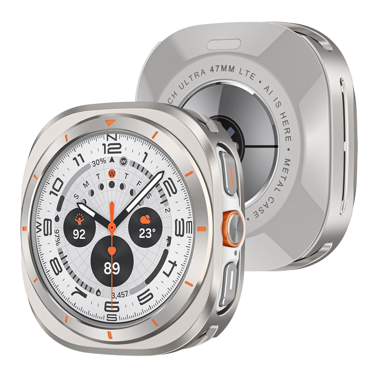 Durable Metal 360 Case for Samsung Galaxy Watch Ultra