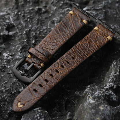 Rustic Leather Woven Belt Strap