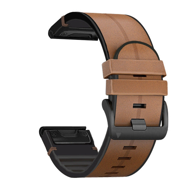 Soft Silicone Leather Band For Fenix 8 7 6 5 Watches