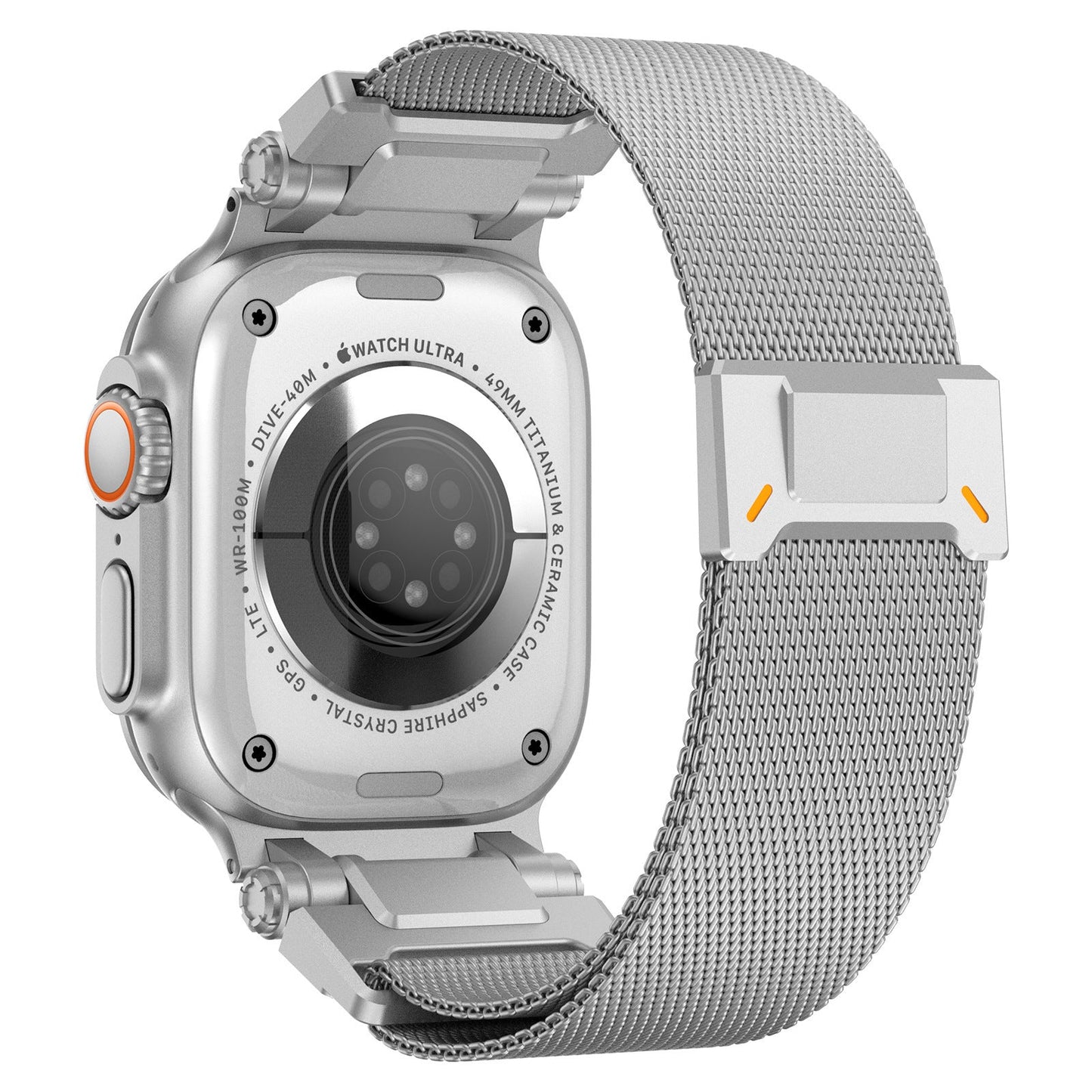 Leather Milanese Band With Secure Magnetic Buckle