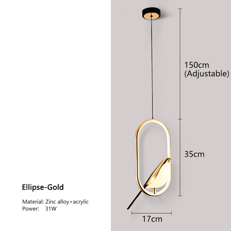 Modern Black Crystal Pendant Ceiling Light Fixture