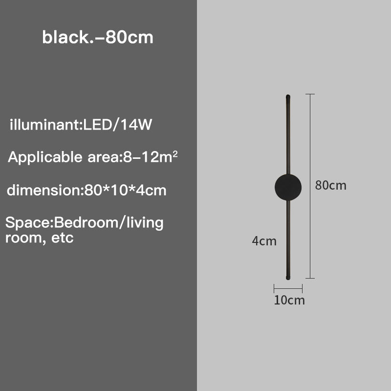 Slim LED Wall Sconce with Adjustable Brightness Levels