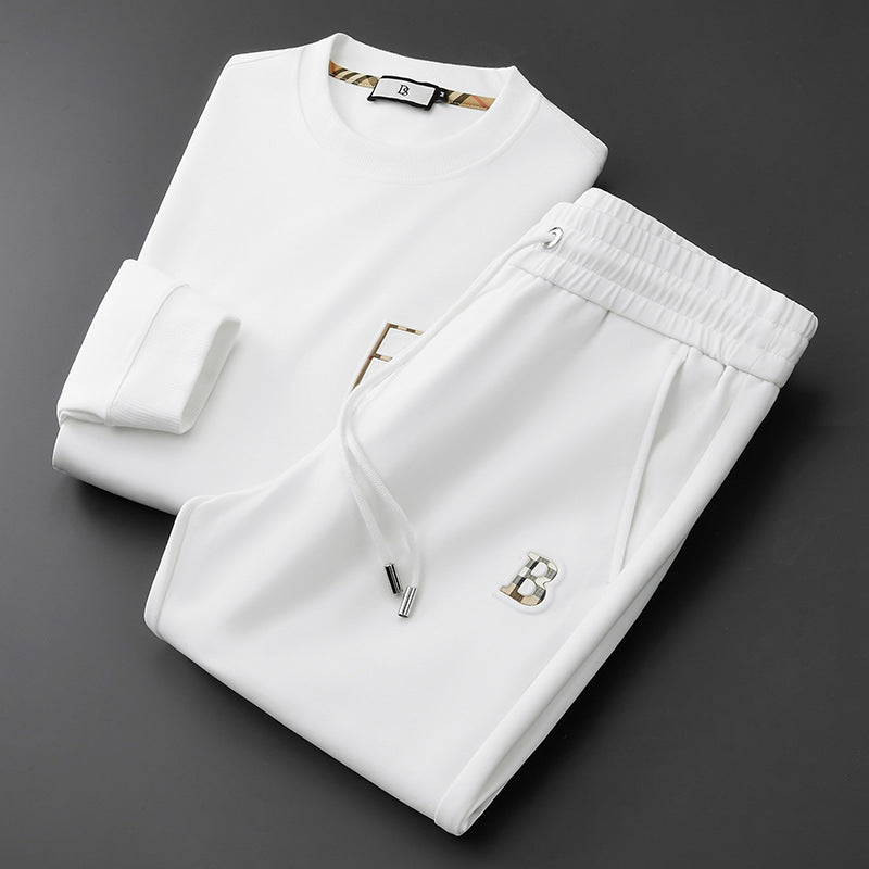 Theodore Relaxed Fit Sweatshirt And Joggers Two-Piece Set | Embroidered Casual Tracksuit