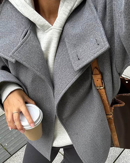 Warm Women's Padded Parka Coat with Large Hood