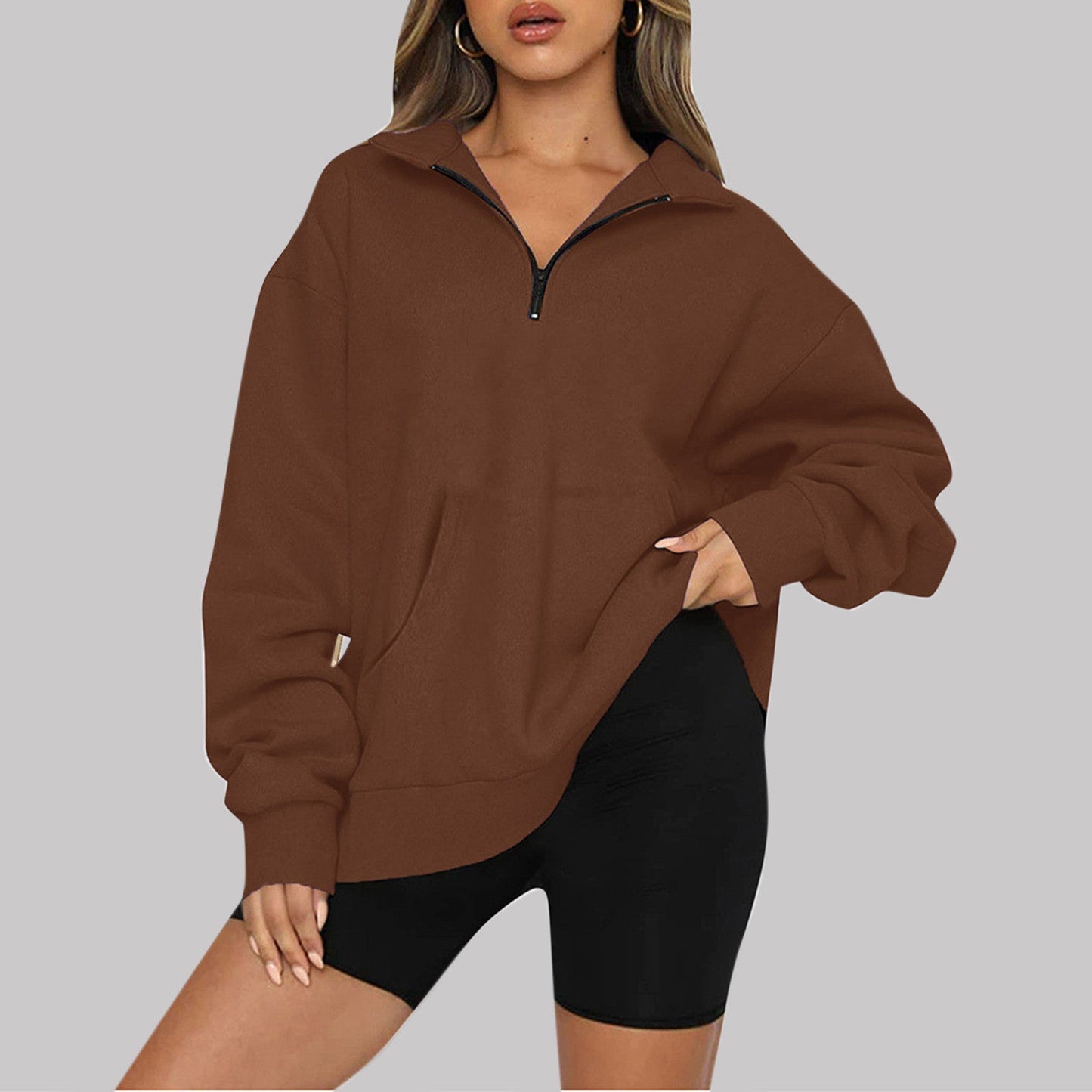 Warm Zipped Winter Sweater