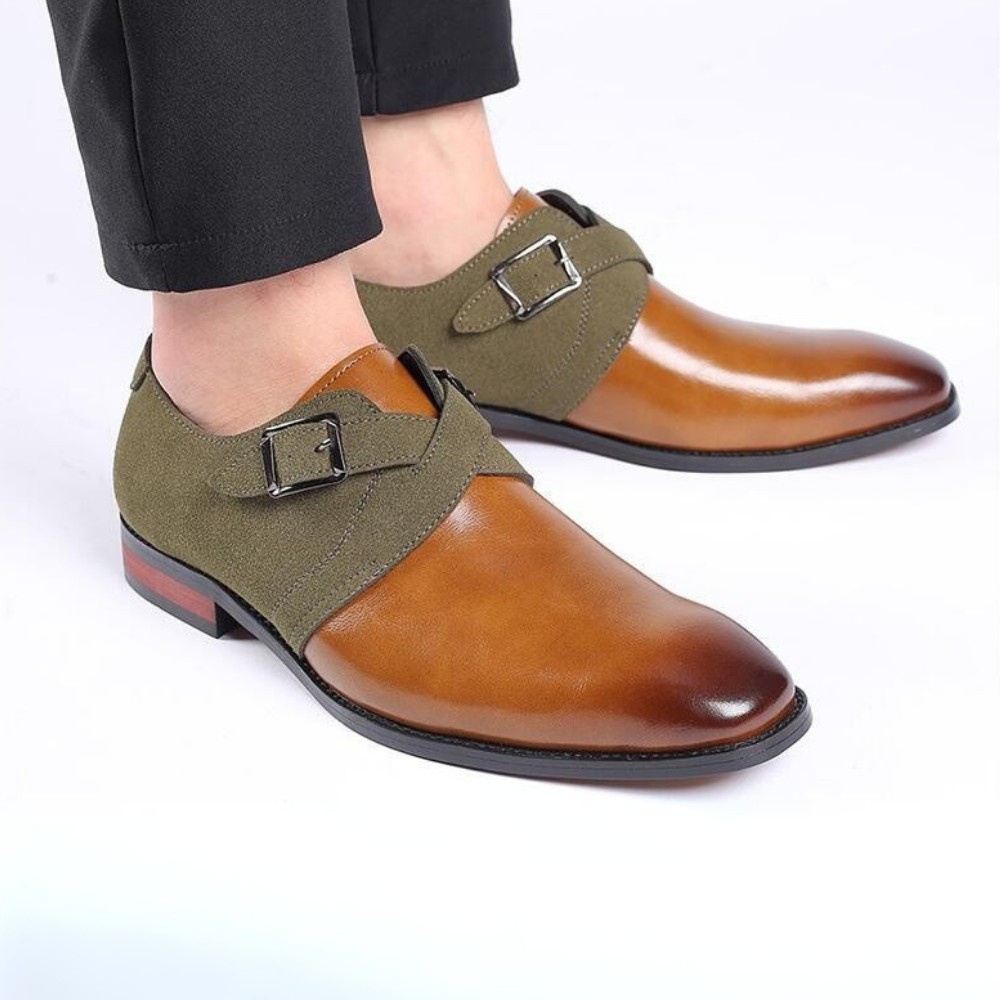 Aurelio | Derby Shoes – Leather Slip-On Dress Shoes with Cushioned Comfort