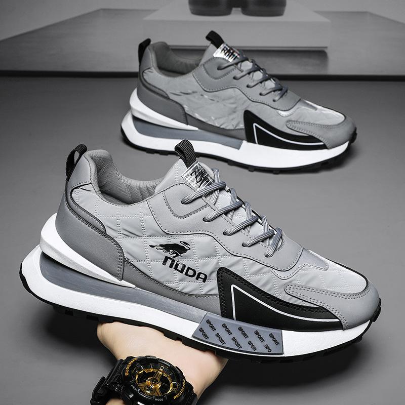 Lionel | Men's Thick Lace Up Trainer Shoes - BritishElegance