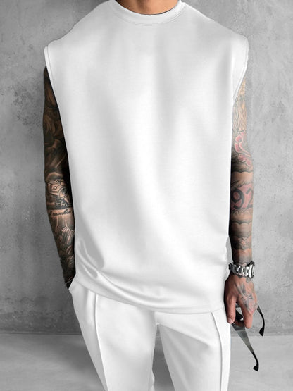 Men’s Modern Comfort 2-Piece Set | Sleeveless Top & Relaxed Pants